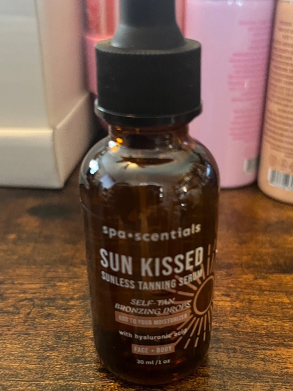 Essentials Sun Kissed Self-Tanning Serum - Amber Brown Bottle